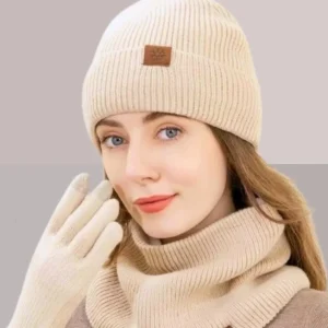 GANTS BONNET ECHARPE BEIGE FEMME ET ENFANT